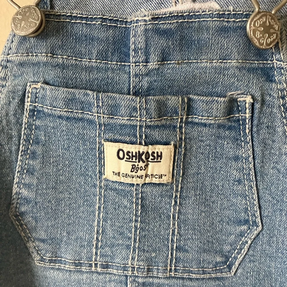 OshKosh B'gosh Light Blue Denim Overall Dress with Eyelet Skirt (NWT)